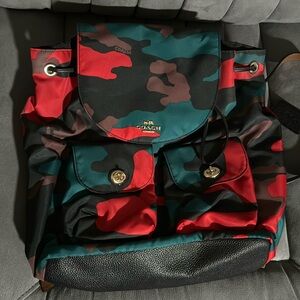 Coach Camo Backpack